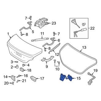 Genesis OE - Rear Deck Lid Latch