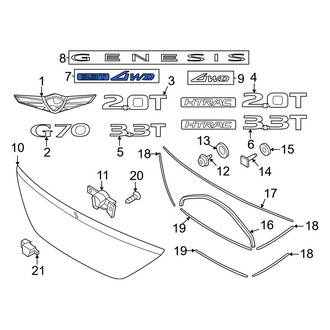 Genesis OE - Rear Deck Lid Emblem
