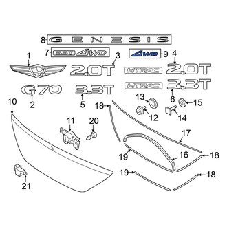Genesis OE - Rear Deck Lid Emblem