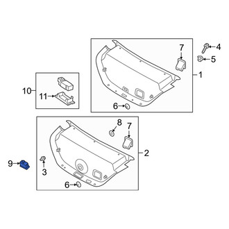Genesis OE - Rear Trunk Lid Release Switch