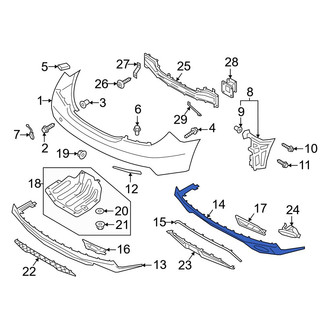 Genesis OE - Rear Lower Bumper Cover