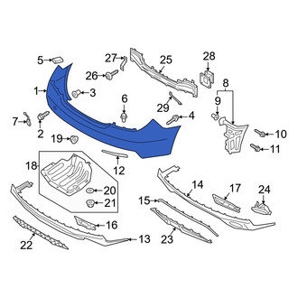 Genesis OE - Rear Upper Bumper Cover