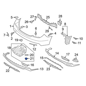 Genesis OE - Bumper Splash Shield Clip