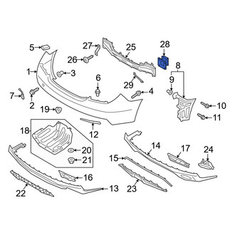 Genesis OE - Rear Left Inner Bumper Impact Bar Bracket