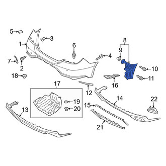 Genesis OE - Rear Left Bumper Cover Bracket