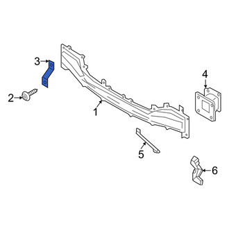 Genesis OE - Rear Left Upper Outer Bumper Impact Bar Bracket