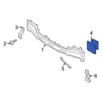 Genesis OE - Rear Left Inner Bumper Impact Bar Bracket