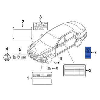 Genesis OE - Air Bag Information Label
