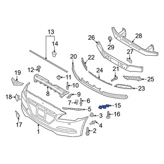 Genesis OE - Front Left Bumper Guide