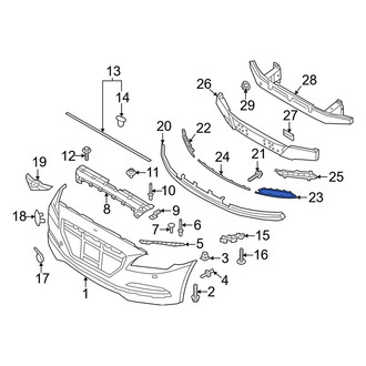 Genesis OE - Front Left Bumper Trim