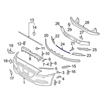 Genesis OE - Front Center Bumper Trim