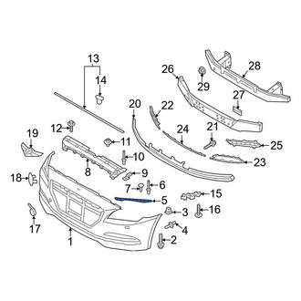 Genesis OE - Left Bumper Cover Bracket