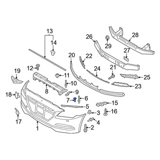 Genesis OE - Bumper Cover Retainer