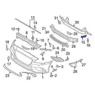 Genesis OE - Front Right Bumper Guide