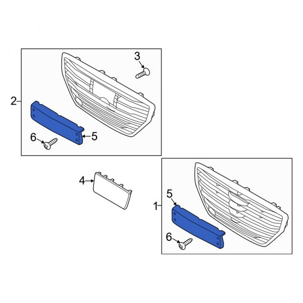 Genesis OE 86519B1510 Front License Plate Bracket