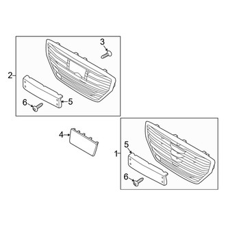 Genesis OE - Front Bumper & Grille - Grille & Components