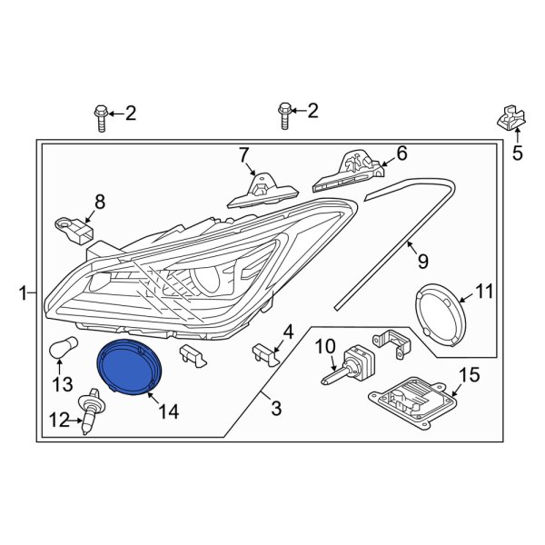 Headlight Bulb Cap