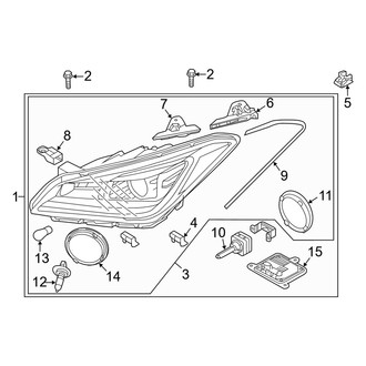 Genesis OE - Front Lamps - Headlamp Components (HID)