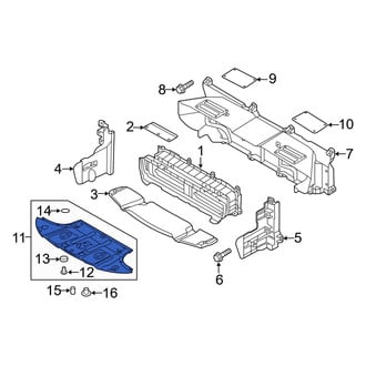 Genesis OE - Front Radiator Support Splash Shield