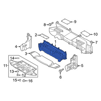 Genesis OE - Front Radiator Shutter Assembly