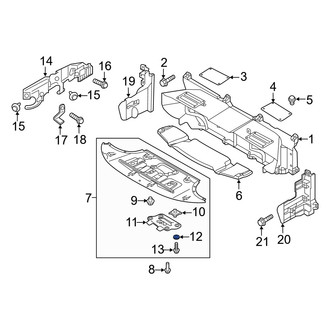 Genesis OE - Radiator Support Splash Shield Washer