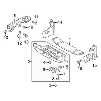 Genesis OE - Radiator Support - Splash Shields (5.0L)