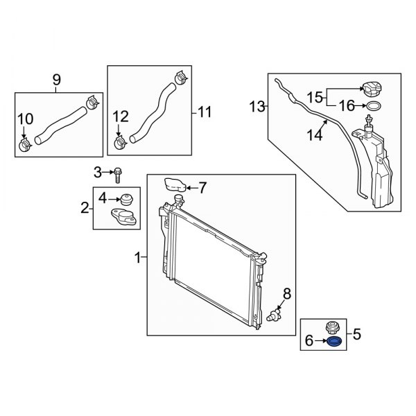 Radiator Air Seal Clip