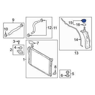 Genesis OE - Engine Coolant Reservoir Cap