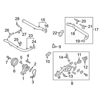 Genesis OE - Cooling - Water Pump (3.8L)
