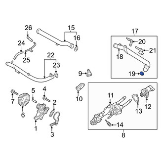 Genesis OE - Turbocharger Coolant Line Gasket