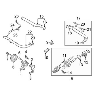 Genesis OE - Cooling - Water Pump (3.3L)