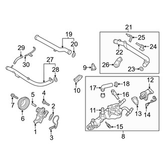 Genesis OE - Cooling - Water Pump (3.8L)