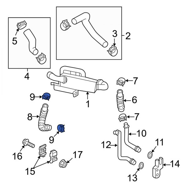 Transmission Oil Cooler Line Clamp