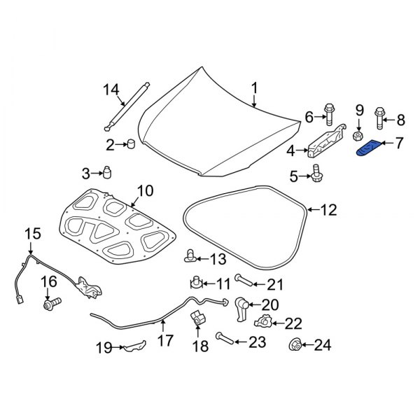 Hood Hinge Cover