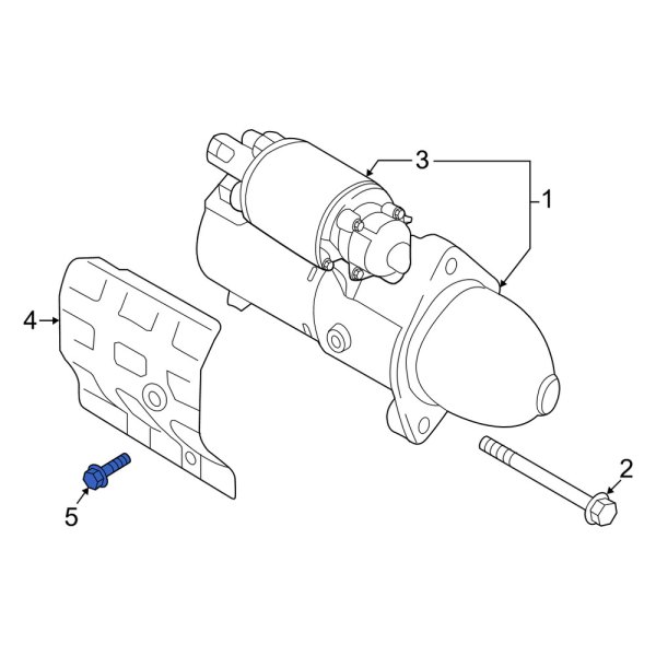 Starter Heat Shield Bolt