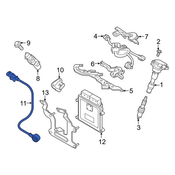 Ignition Knock (Detonation) Sensor