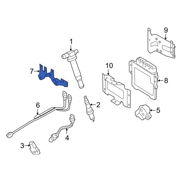 Ignition Knock (Detonation) Sensor Bracket