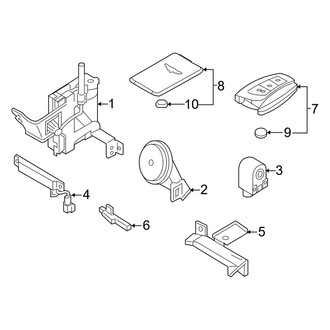 Genesis OE - Electrical - Keyless Entry Components