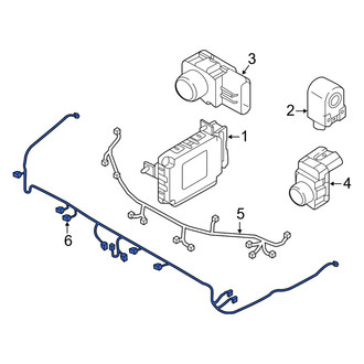 Genesis OE - Rear Parking Aid System Wiring Harness