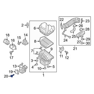 Genesis OE - Engine Air Intake Hose Screw