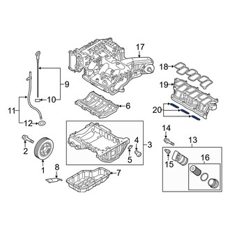Genesis OE - Lower Engine Intake Manifold Gasket