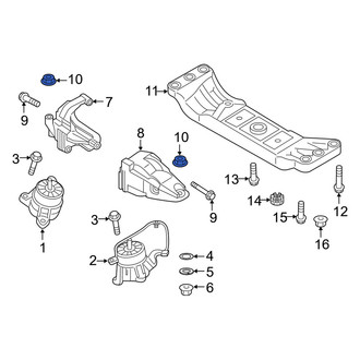 Genesis OE - Engine Mount Nut