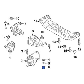 Genesis OE - Engine Mount Nut