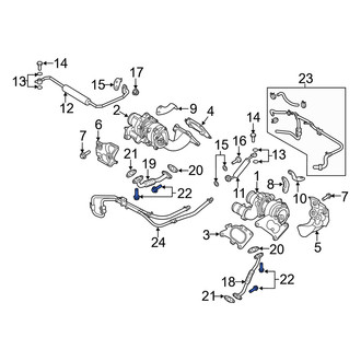 Genesis OE - Right Upper Turbocharger Oil Line Bolt