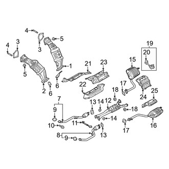 Genesis OE - Exhaust System - Exhaust Components (3.3L)