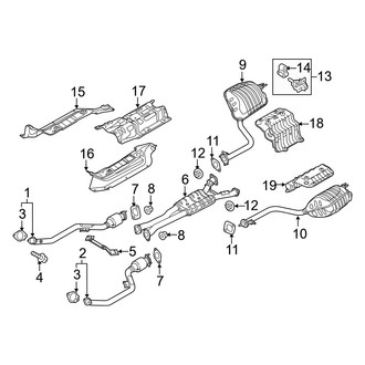 Genesis OE - Exhaust System - Exhaust Components (5.0L)