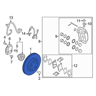 Genesis OE - Front Disc Brake Rotor
