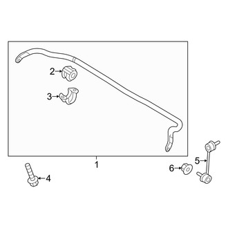 Genesis OE - Front Suspension - Stabilizer Bar & Components (AWD)