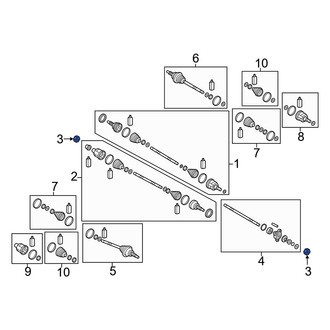 Genesis OE - CV Joint Nut