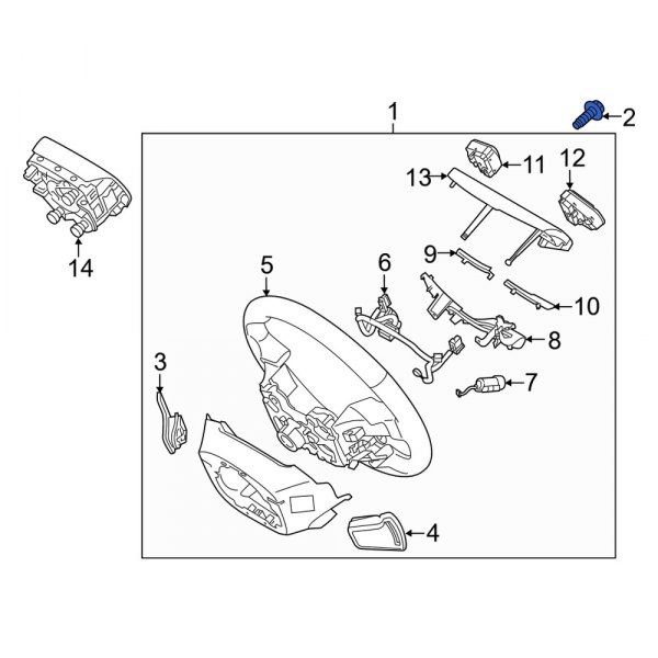 Steering Wheel Bolt